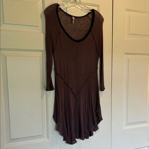 Free People Long Sleeve Purple/Plum colored Dress